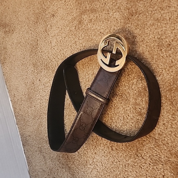 Gucci Other - Gucci Leather Guccissima GG Buckle Belt